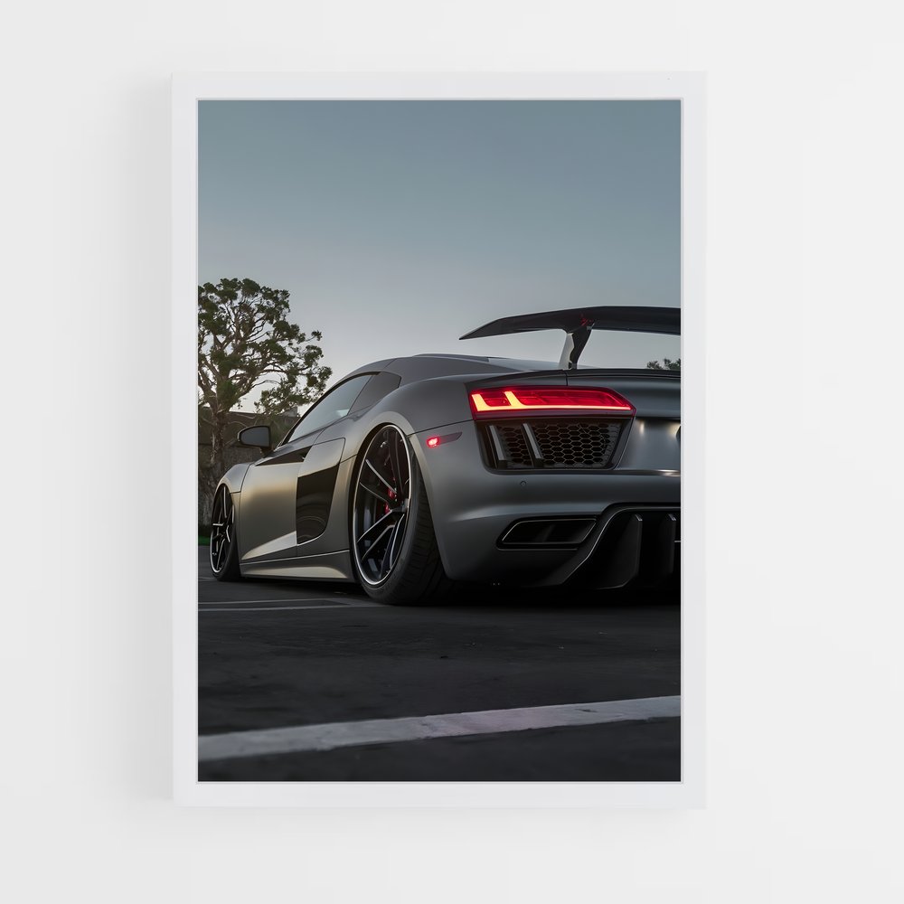 Poster Vitesse Grise – affiche Audi (vue 3)